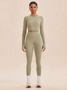 Long Sleeve Seamless 2 pcs Set