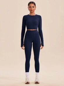 Long Sleeve Seamless 2 pcs Set