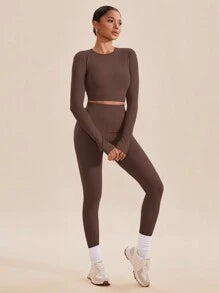 Long Sleeve Seamless 2 pcs Set